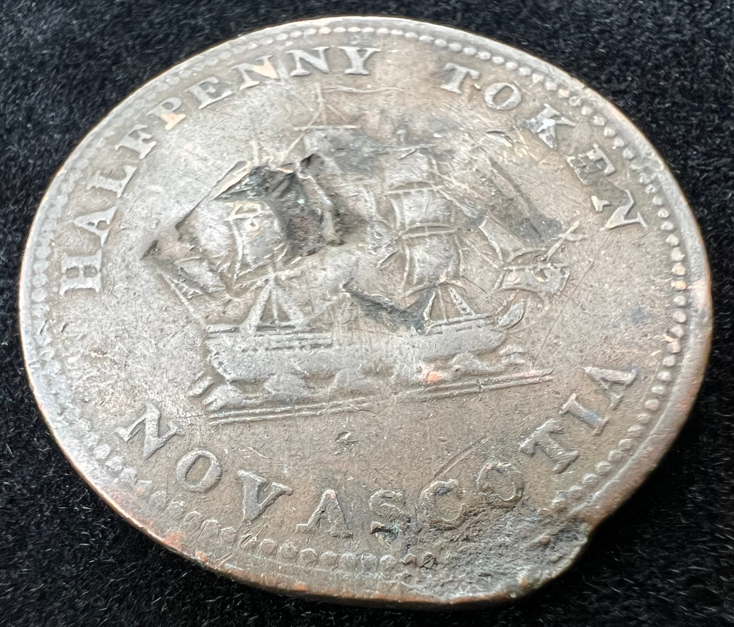 1815 1/2 Penny Token Nova Scotia Commercial Change