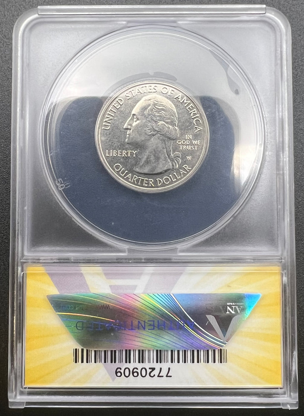 2019-W AU55 American Memorial Park West Point Quarter ANACS