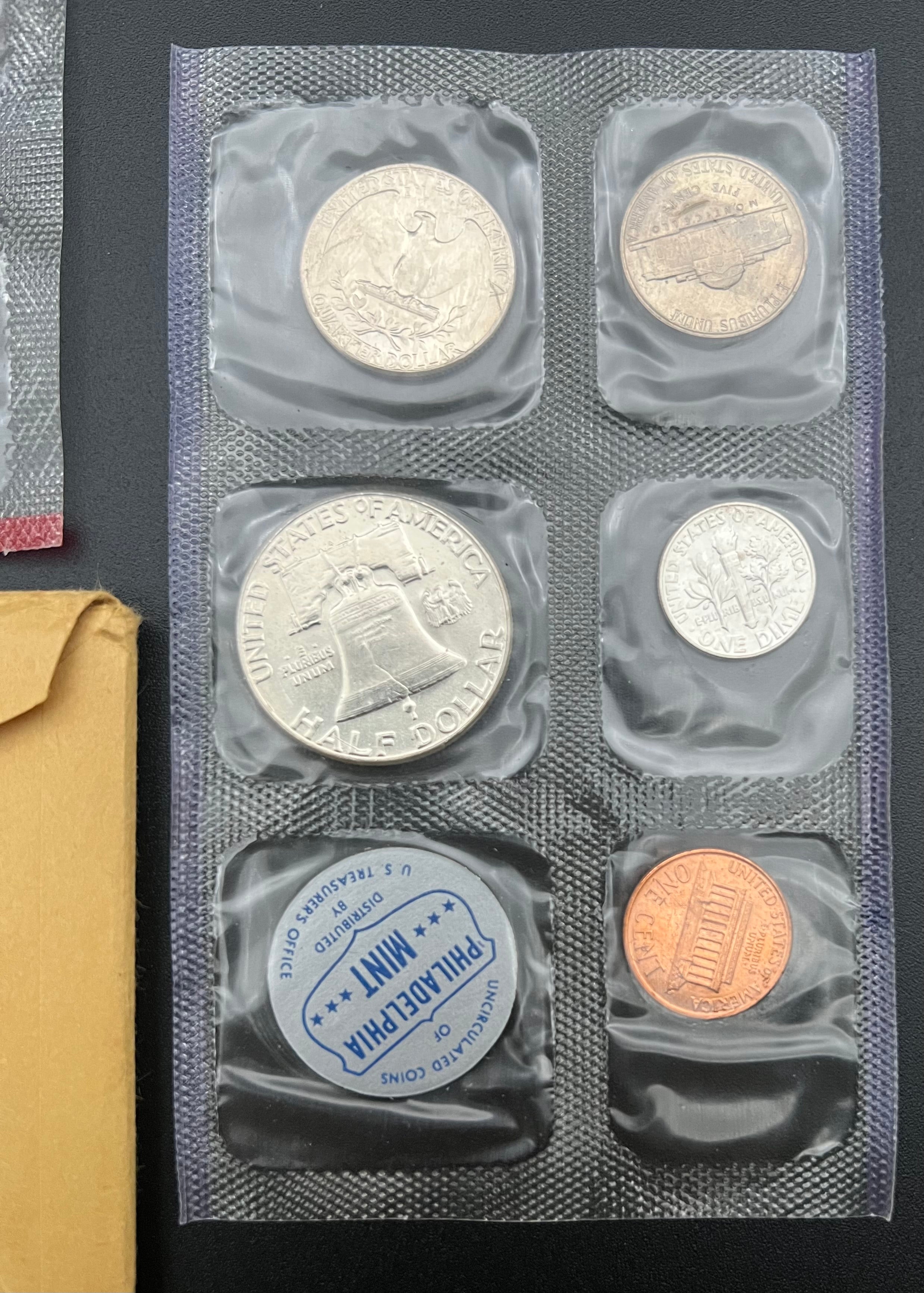 1960 Uncirculated Mint Set Philadelphia & Denver 90% Silver