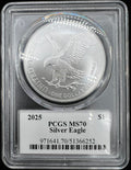 2025 MS70 American Silver Eagle PCGS