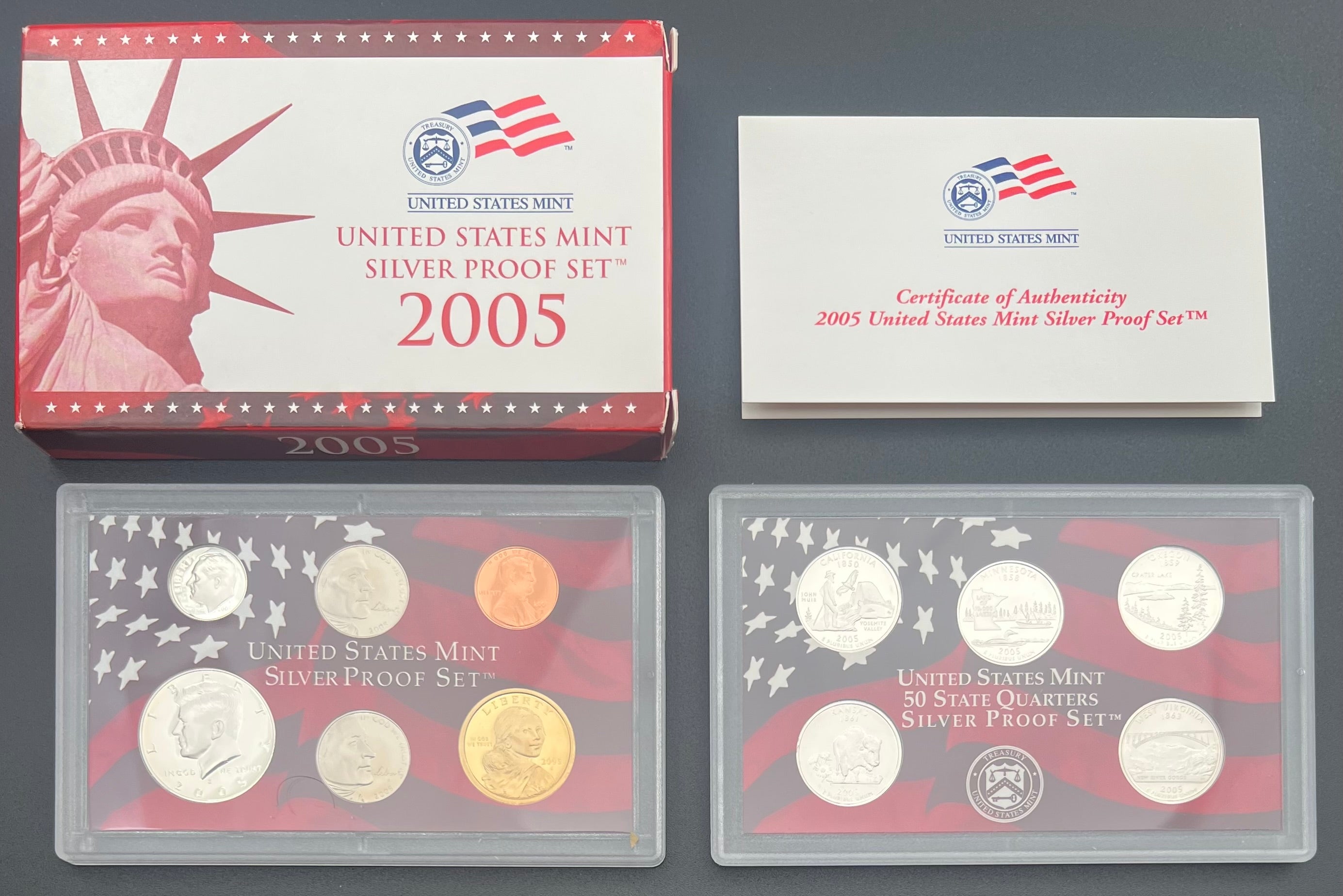 2005-S 90% Silver US Mint Silver Proof Set