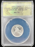 1860 Daniel Carr Mormon $5 Deseret Assay Office MS70 ANACS