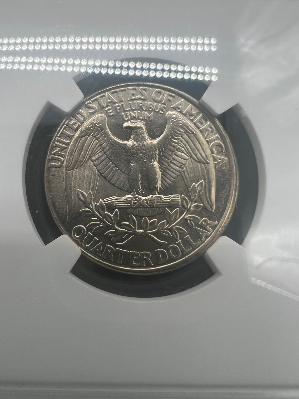 Mint Error 1997 Railroad Rim Washington Quarter NGC North East Error Collection