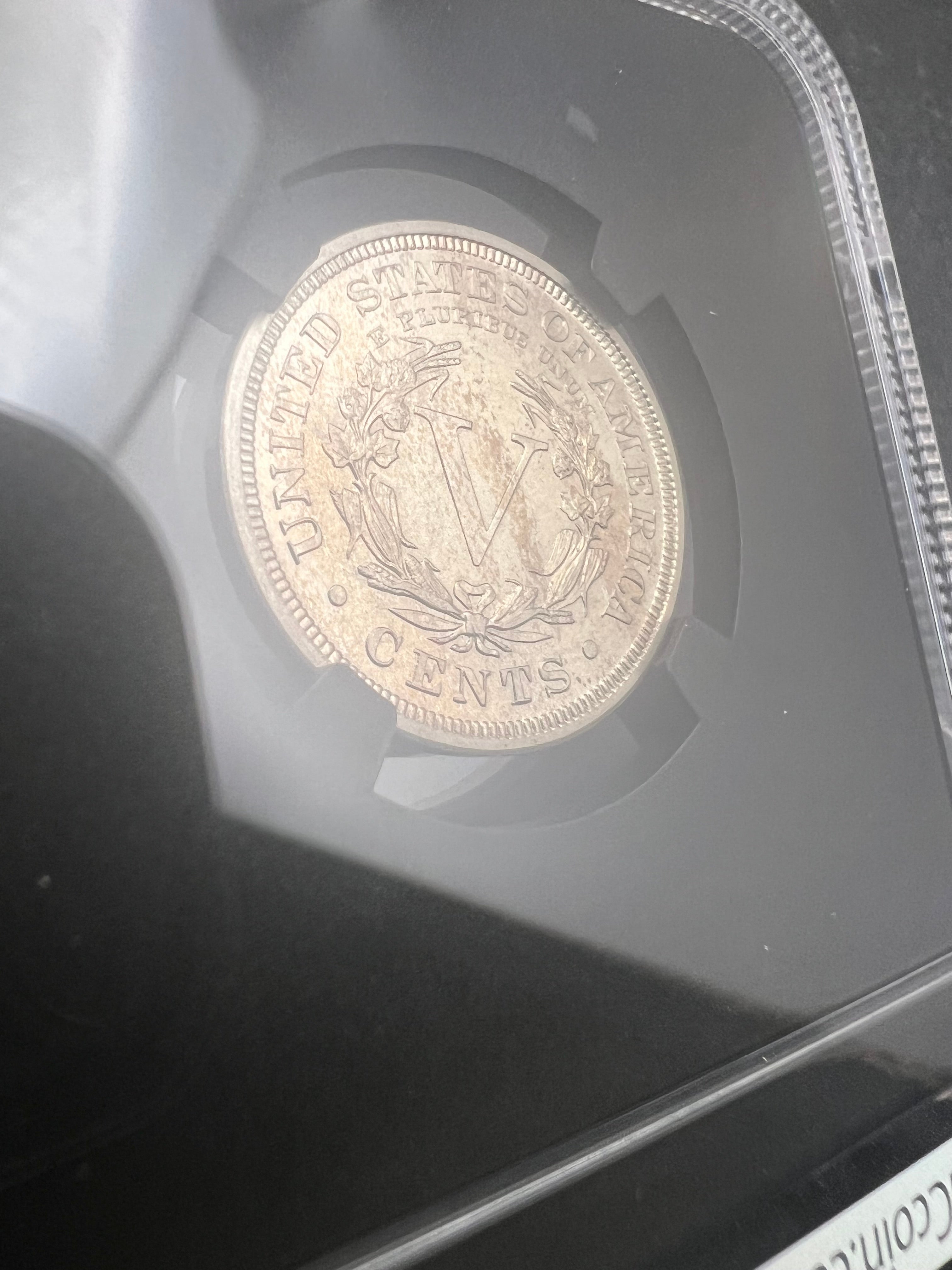 1906 PF64 V Nickel NGC Black Core