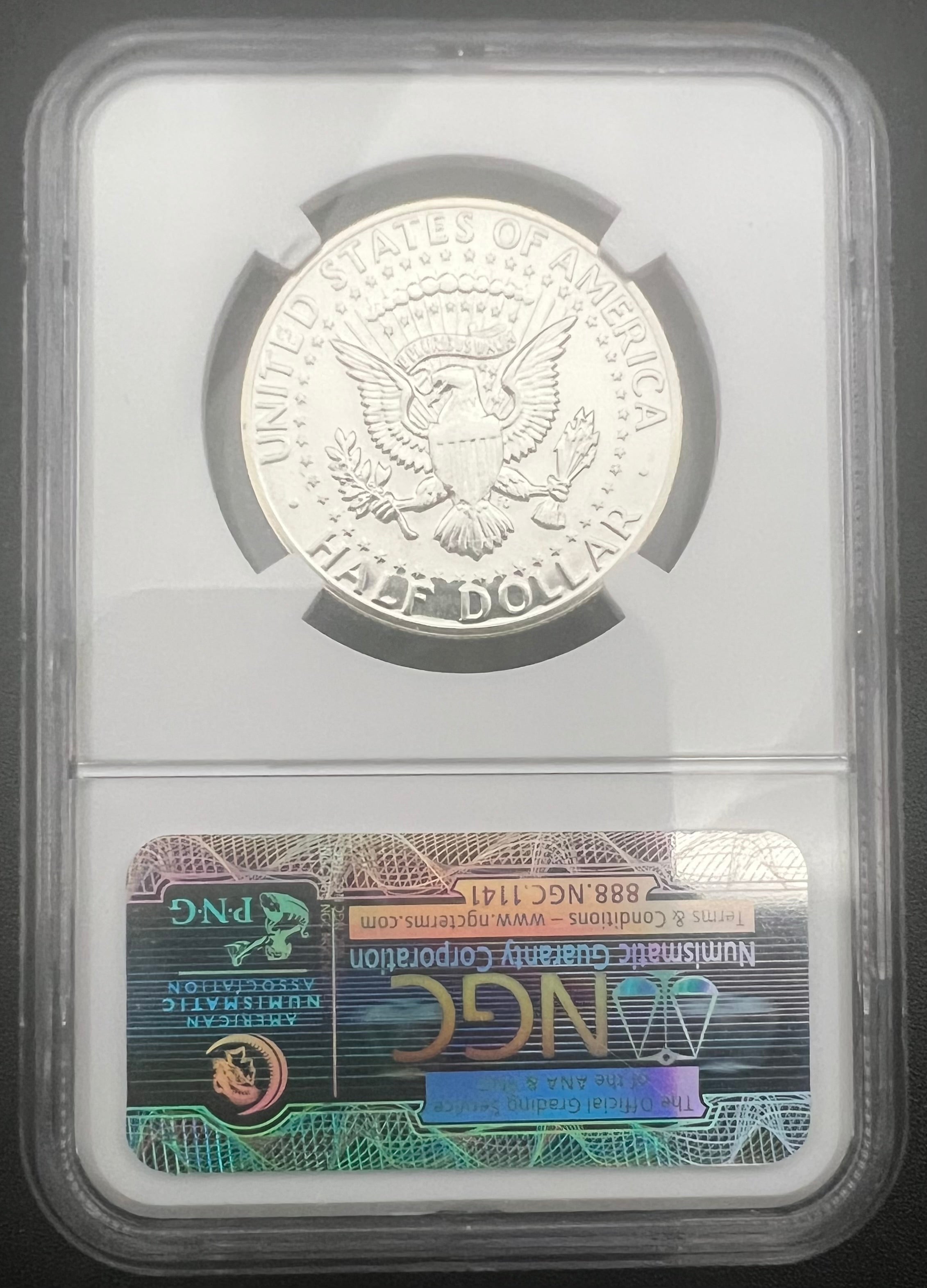 1964 Accent Hair PF67 Kennedy Half Dollar NGC