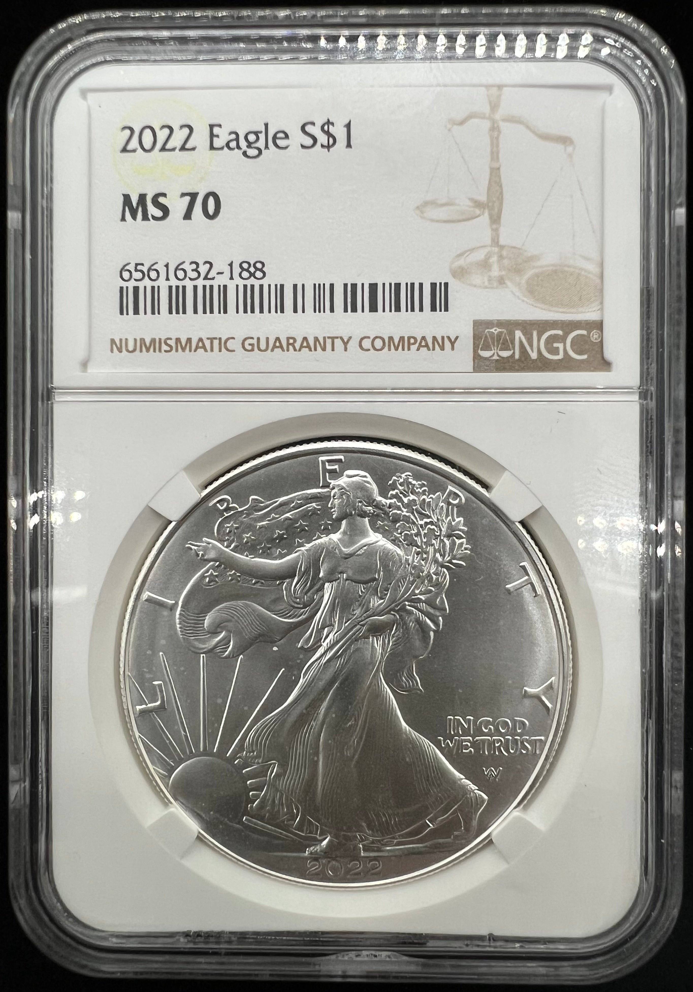 2022 MS70 American Silver Eagle NGC