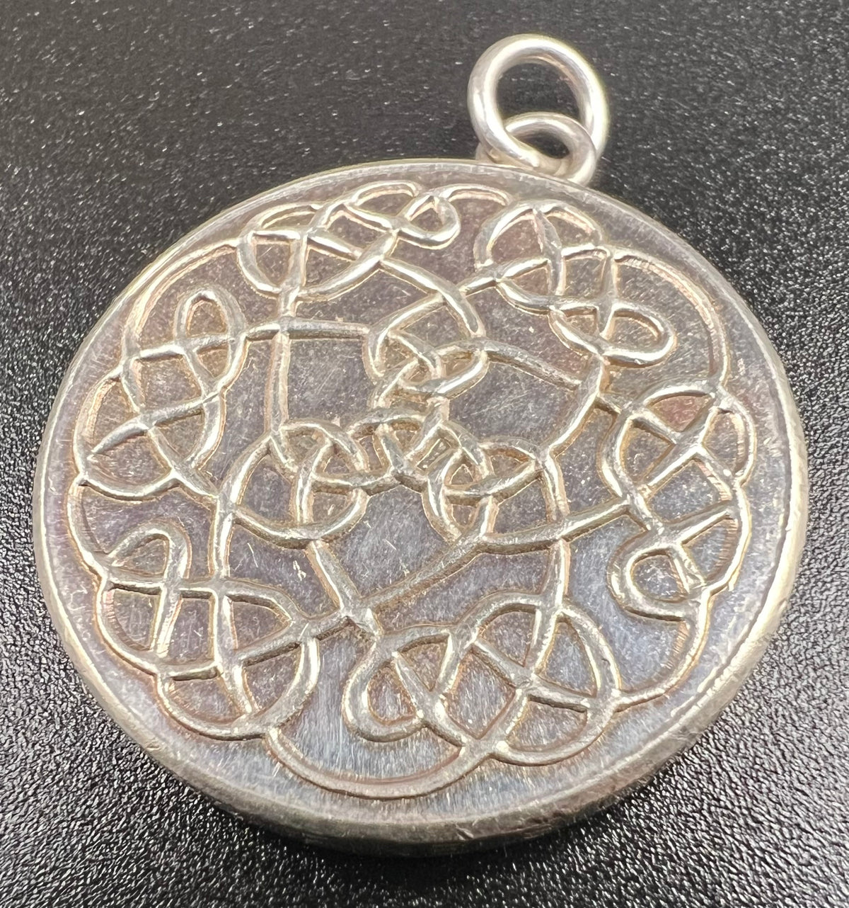 Scottish Thistle - Celtic Knot 1/2oz .999 Silver Pendant/Keychain