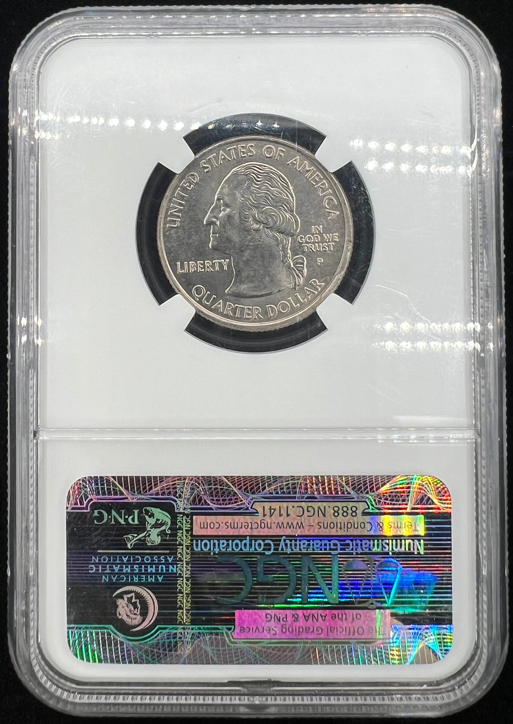 The Greene Find Mint Error MS66 2005 P West Virginia Quarter NGC
