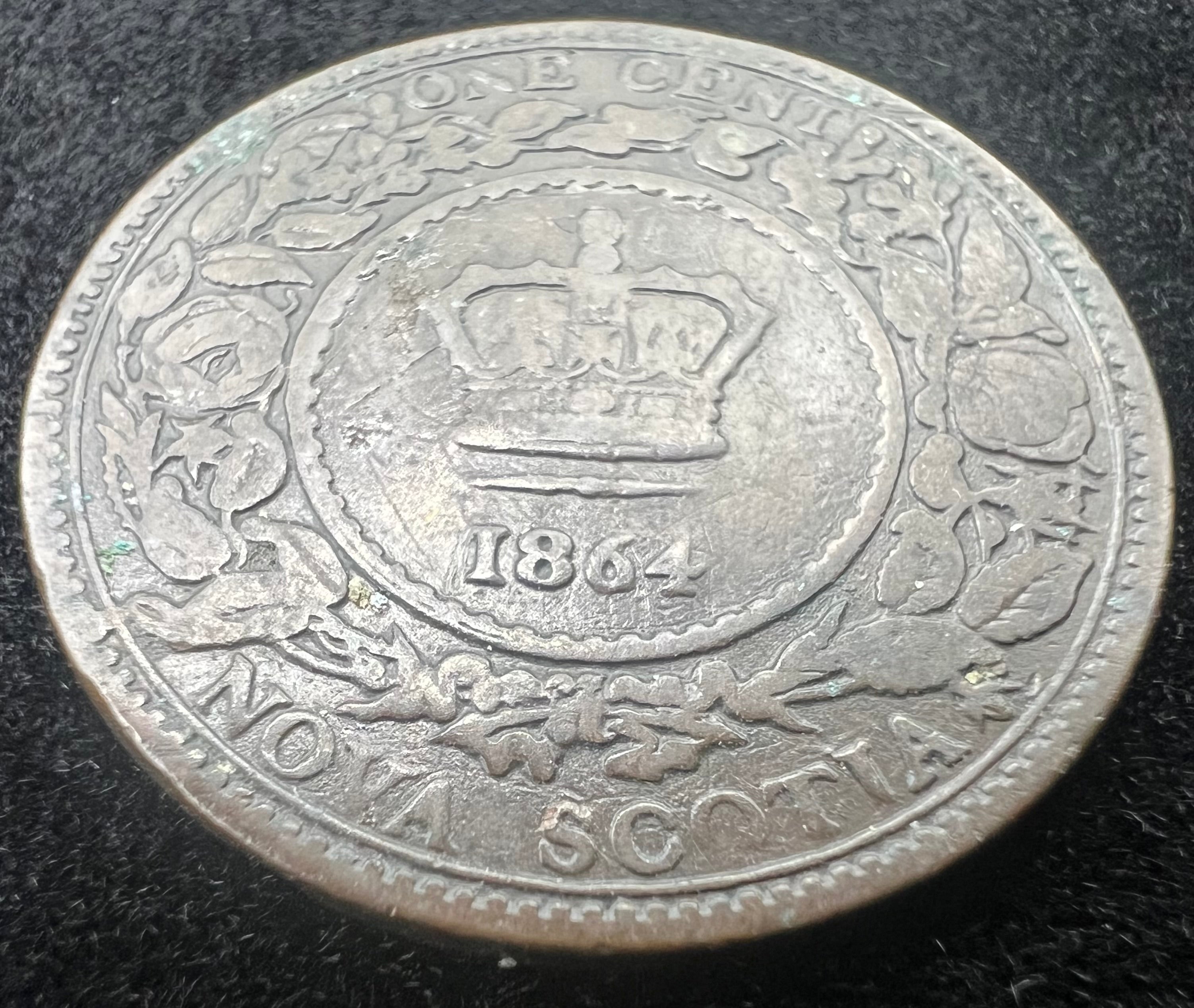 1864 1 Cent Nova Scotia