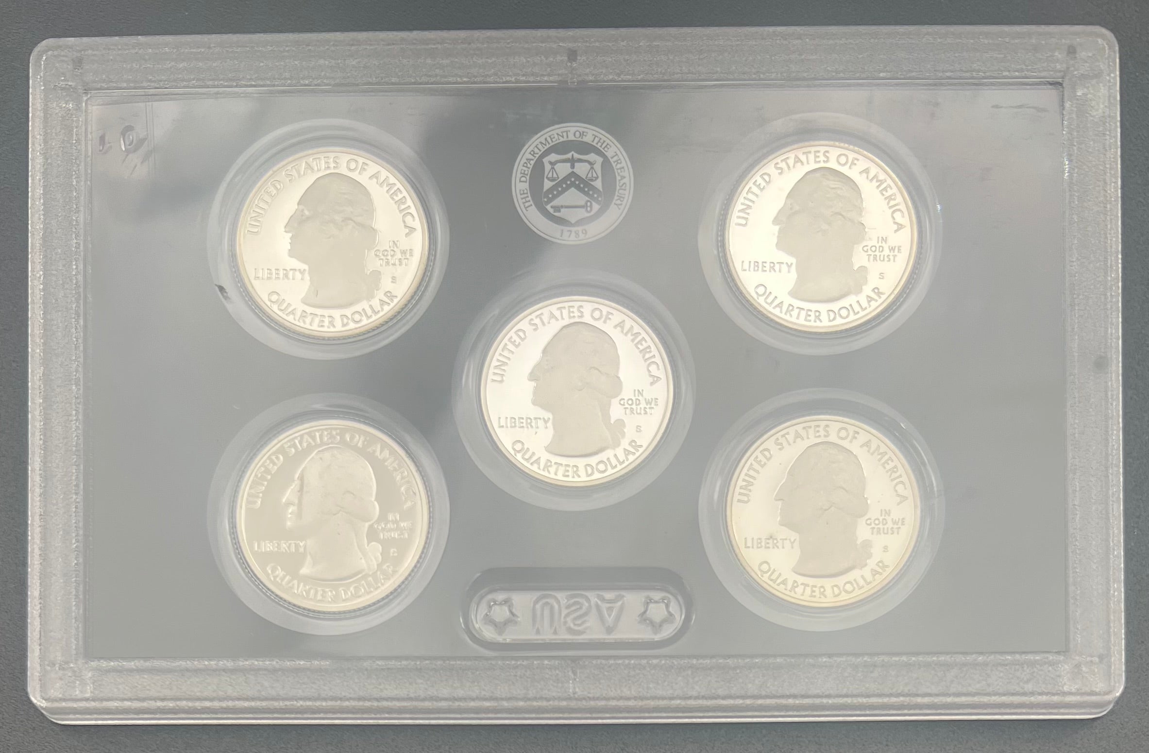 2011 90% Silver US Mint America The Beautiful Silver Proof Quarters Set WINDOW ONLY NO BOX/COA