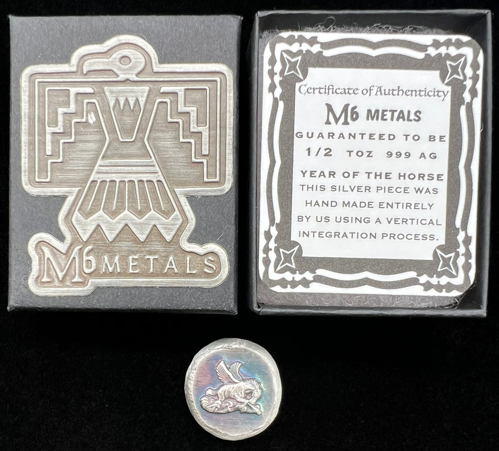 Pegasus 1/2oz Hand Poured Silver M6 Metals