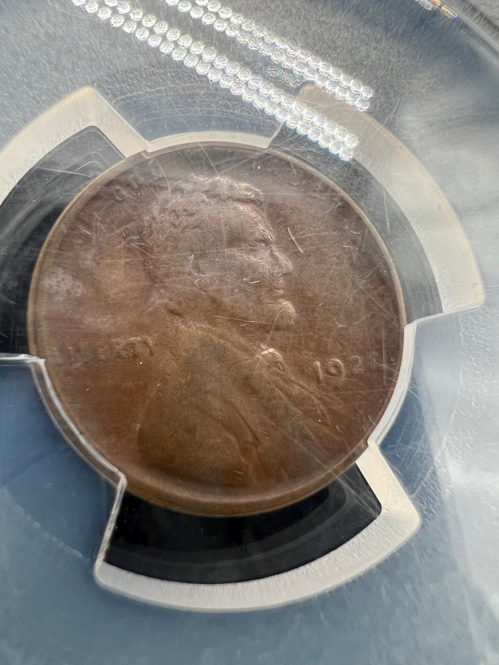 1922-D Weak D Lincoln Cent PCGS VF Details - Scratch