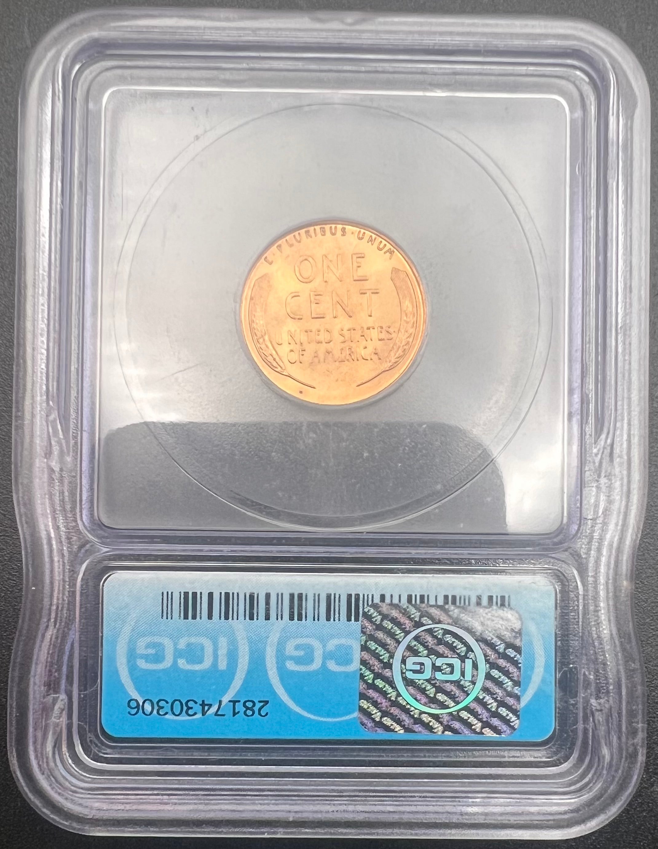 1939-S MS68 RD Lincoln Wheat Cent ICG