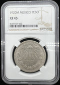 1920-M XF45 Mexico Un Peso NGC