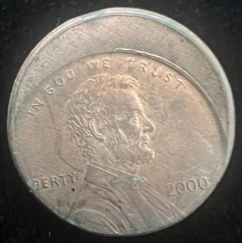 Mint Error Broadstruck 2000 Lincoln Cent