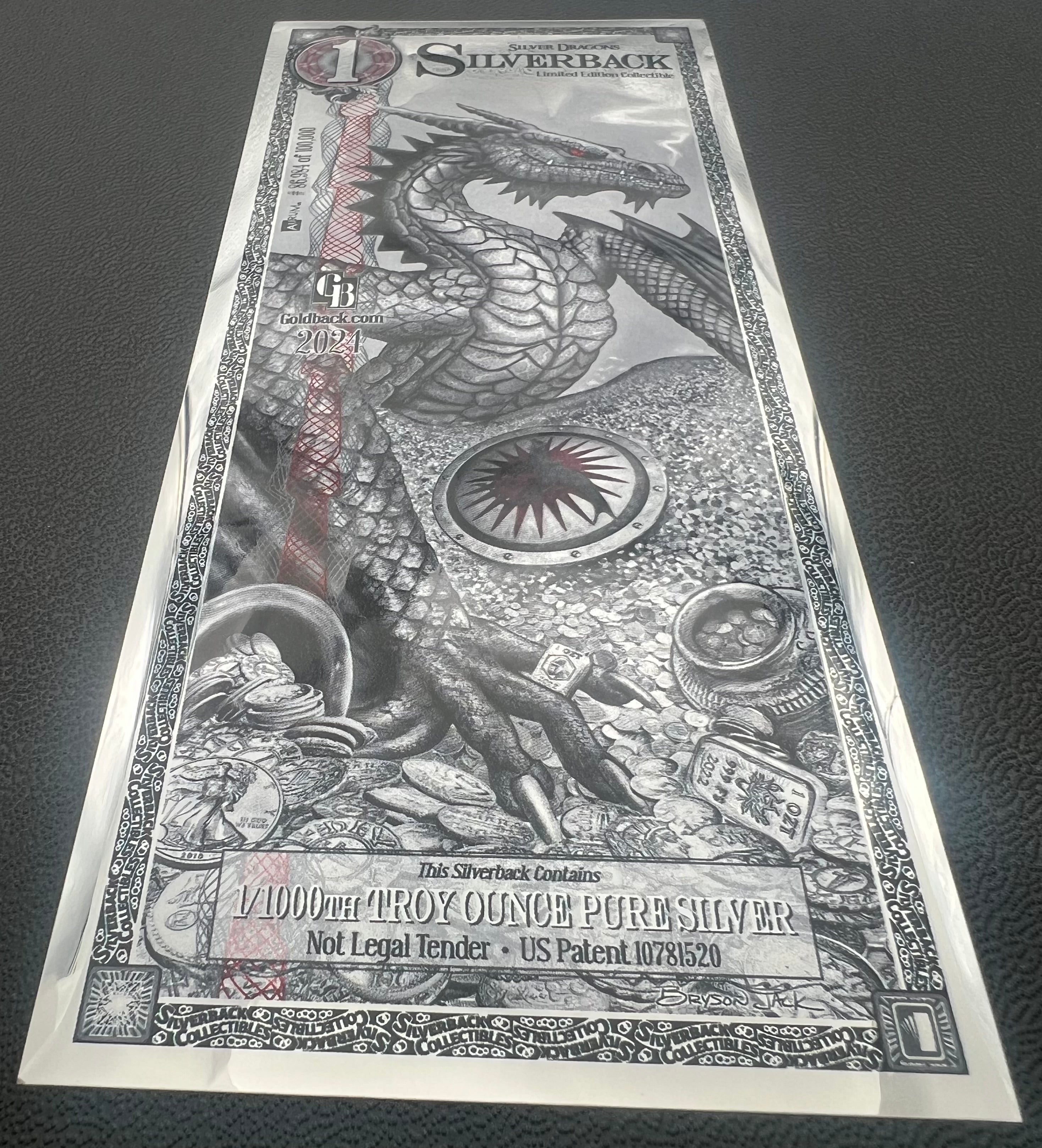 Silver Dragons Silverback Note 2024