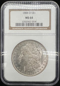 1884-O MS64 Morgan Silver Dollar NGC