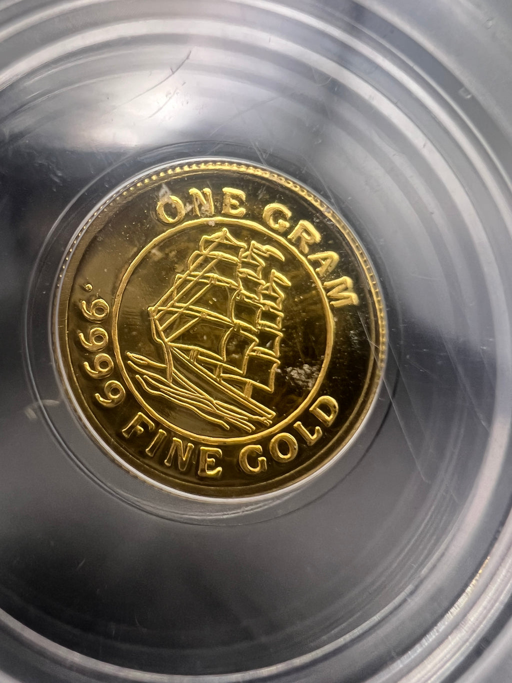1g .999 Gold Clipper Ship ICG