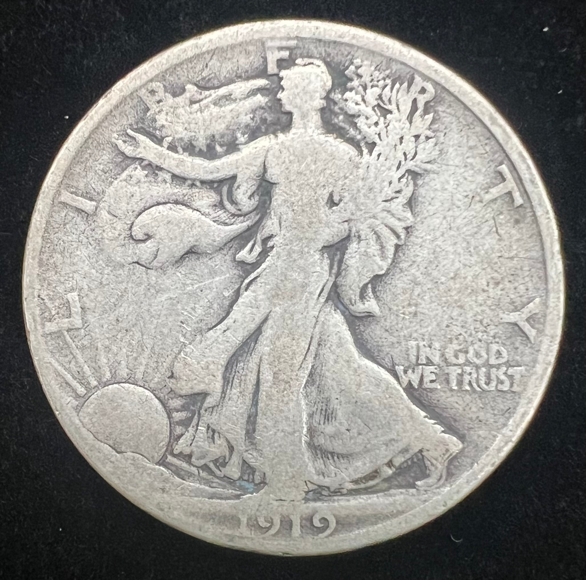 1919-D Walking Liberty Half Dollar