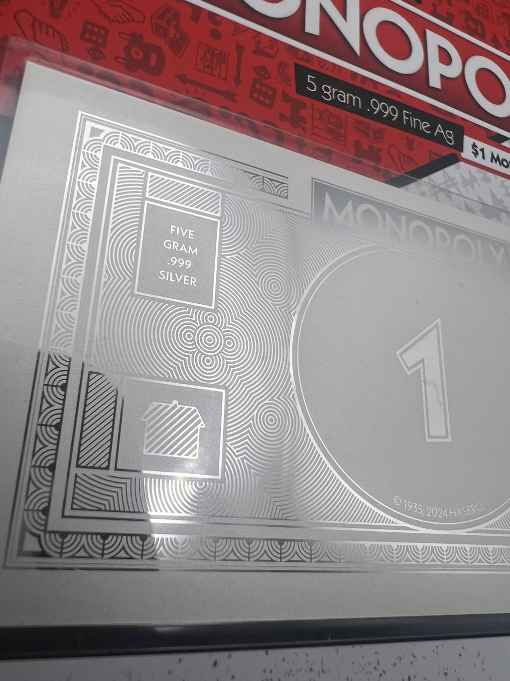 2024 Samoa 5 Gram Silver Monopoly Note