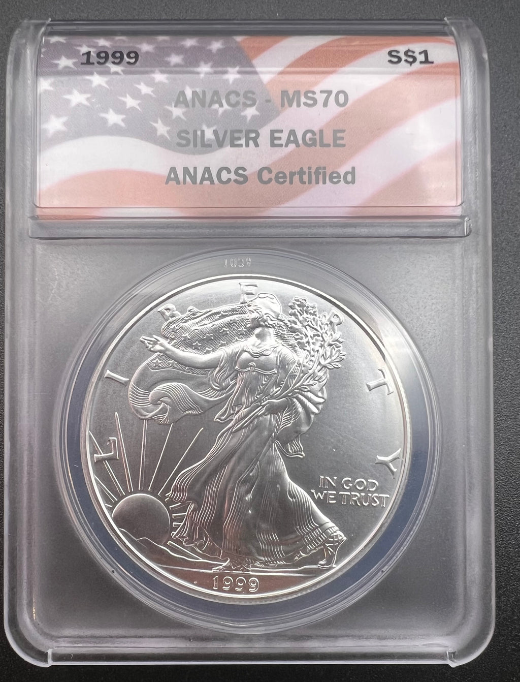1999 MS70 Silver Eagle ANACS