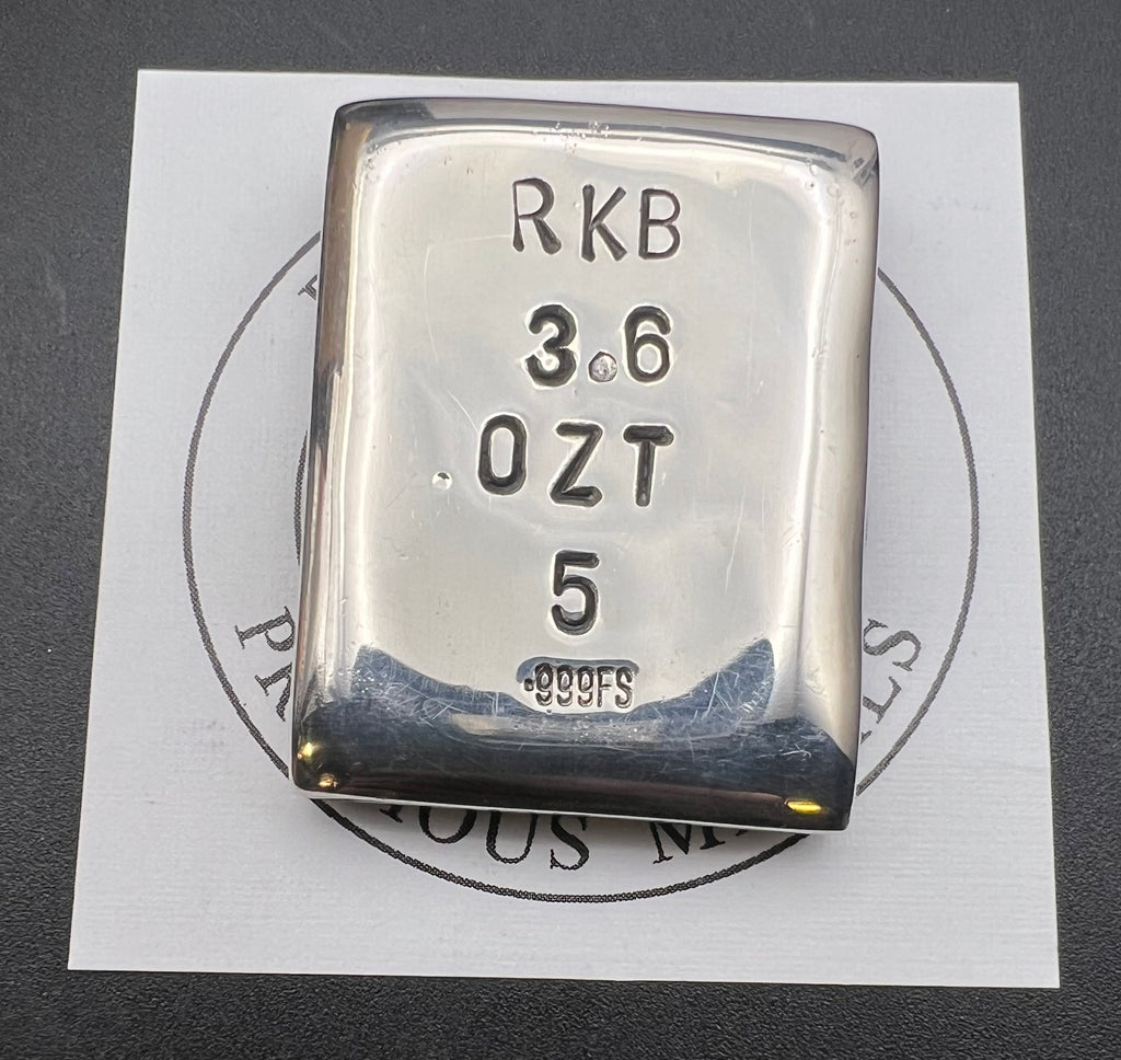 3.6oz .999 Silver Jesus Cross Hand Pour