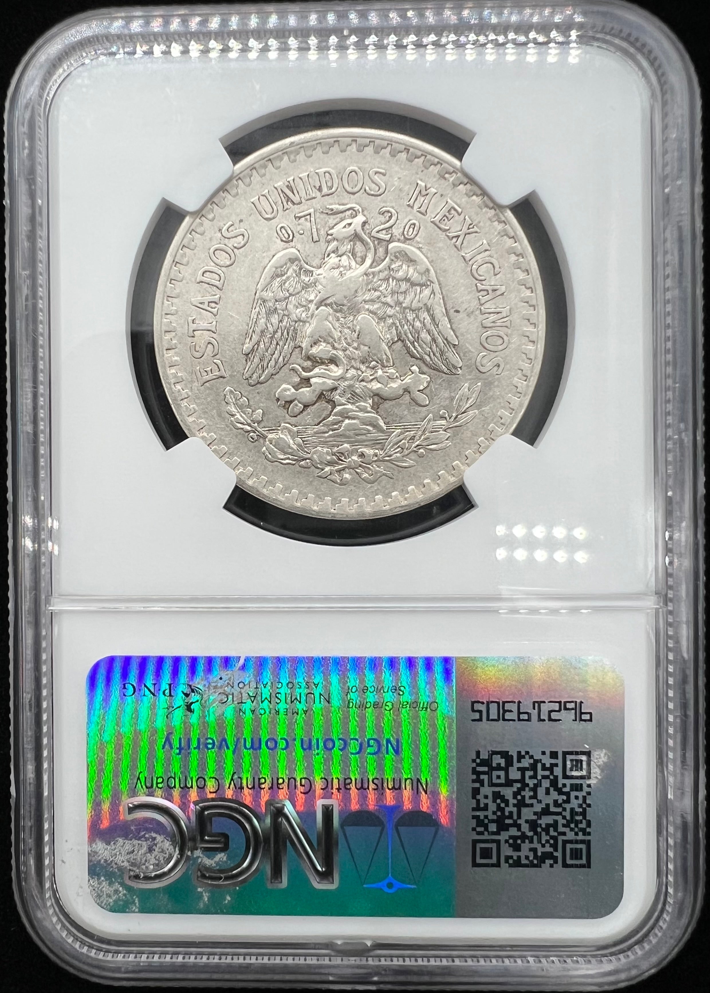 1920-M XF45 Mexico Un Peso NGC
