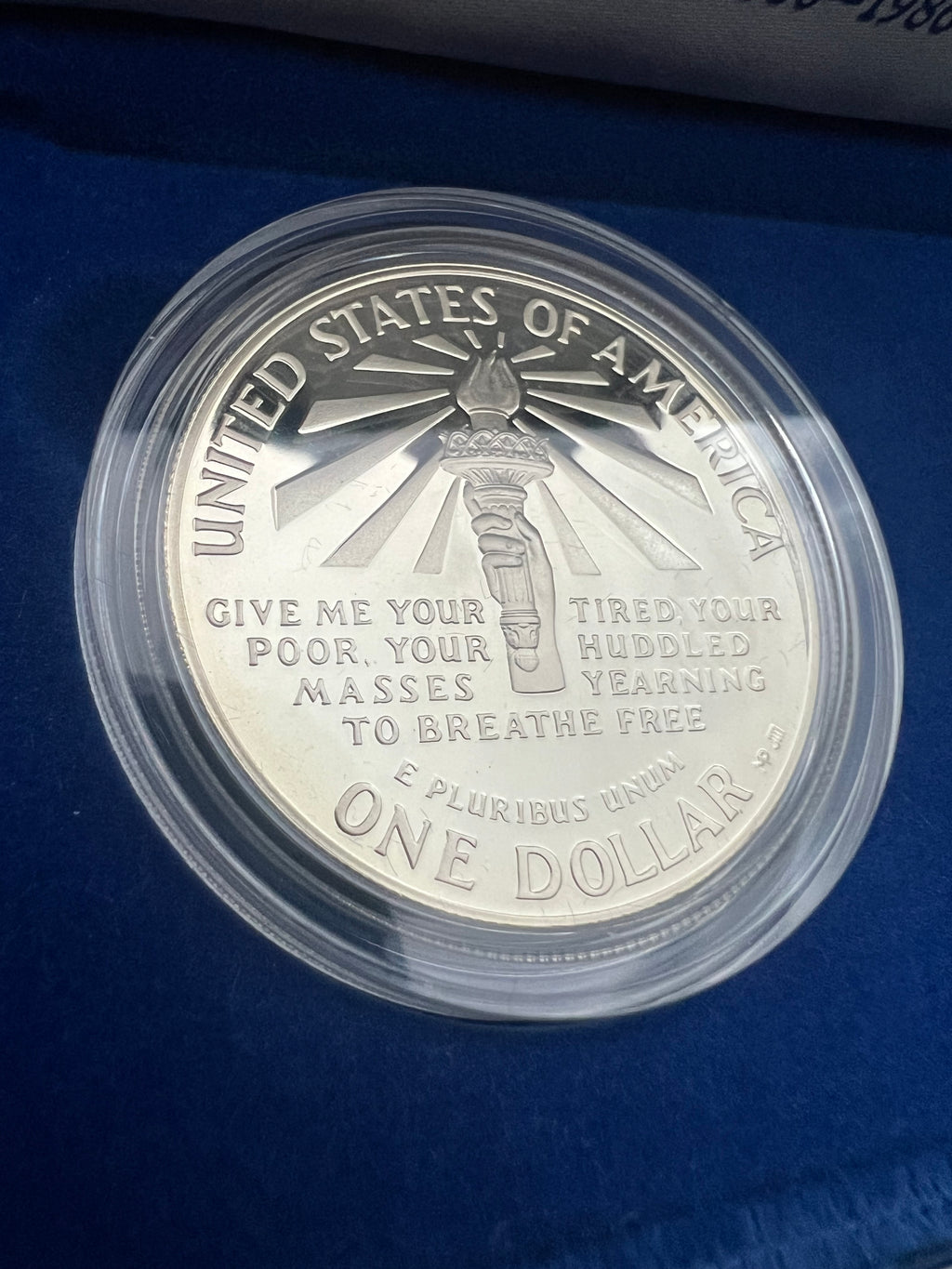 1986-S Statue Of Liberty Proof 2 Coin Set 90% Silver Dollar