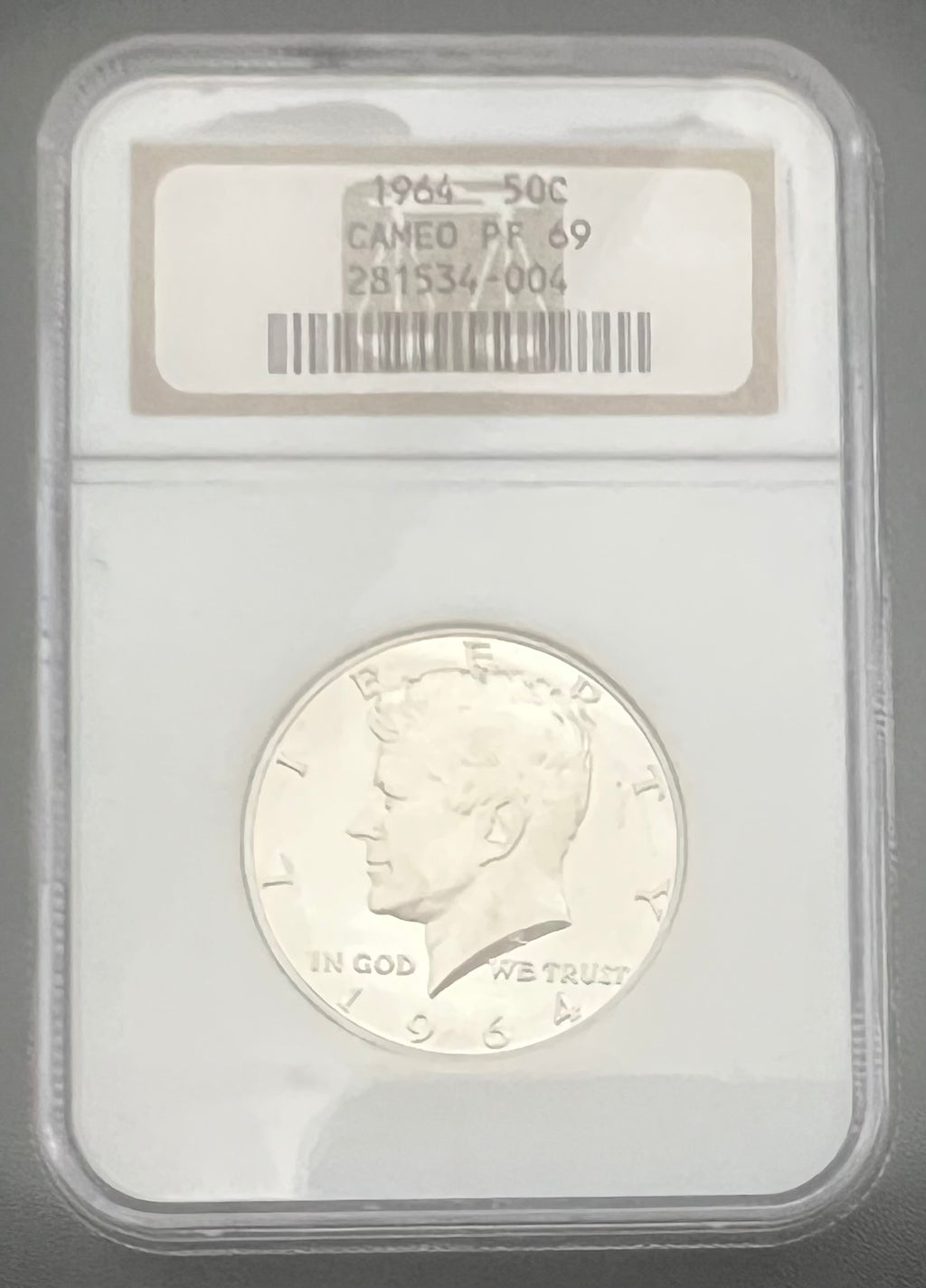 1964 PF69 CAMEO Kennedy Half Dollar NGC