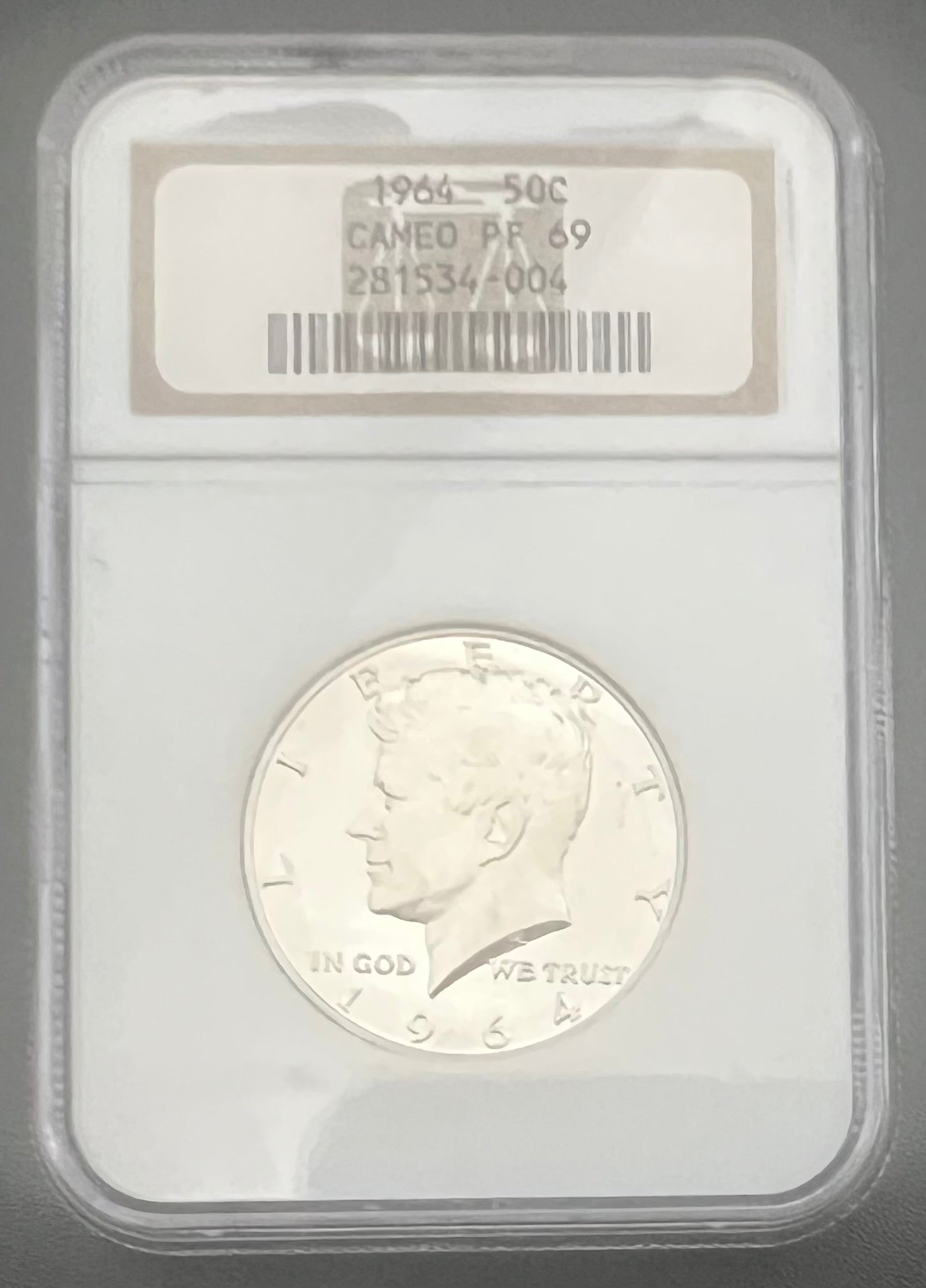 1964 PF69 CAMEO Kennedy Half Dollar NGC