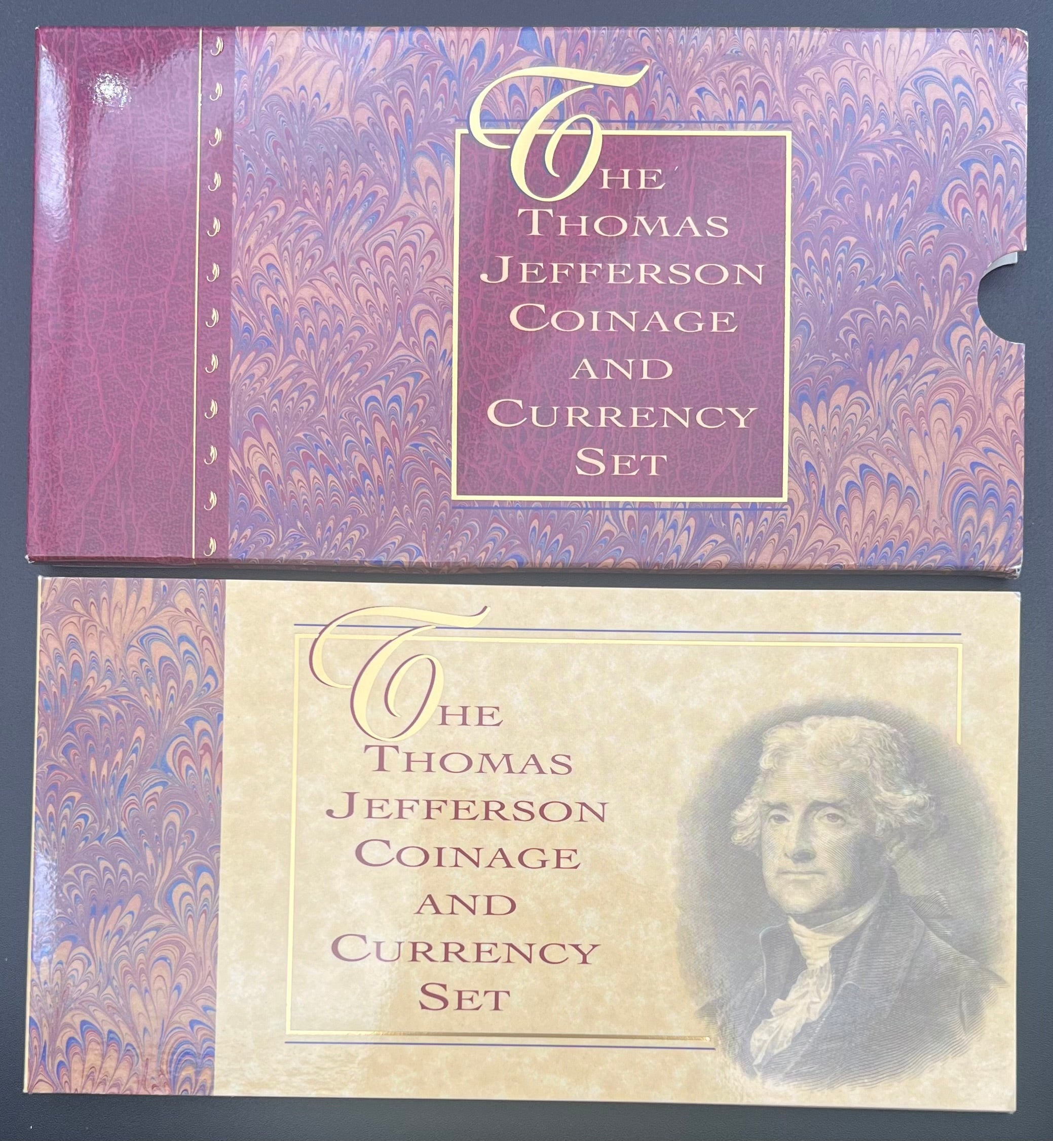 The Thomas Jefferson Coinage And Currency Set 90% Silver Dollar - Beautiful Toner Nickel
