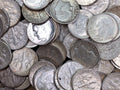 90% Silver Roosevelt Dimes - Circulated - 1$ Face Value (10 Coins)