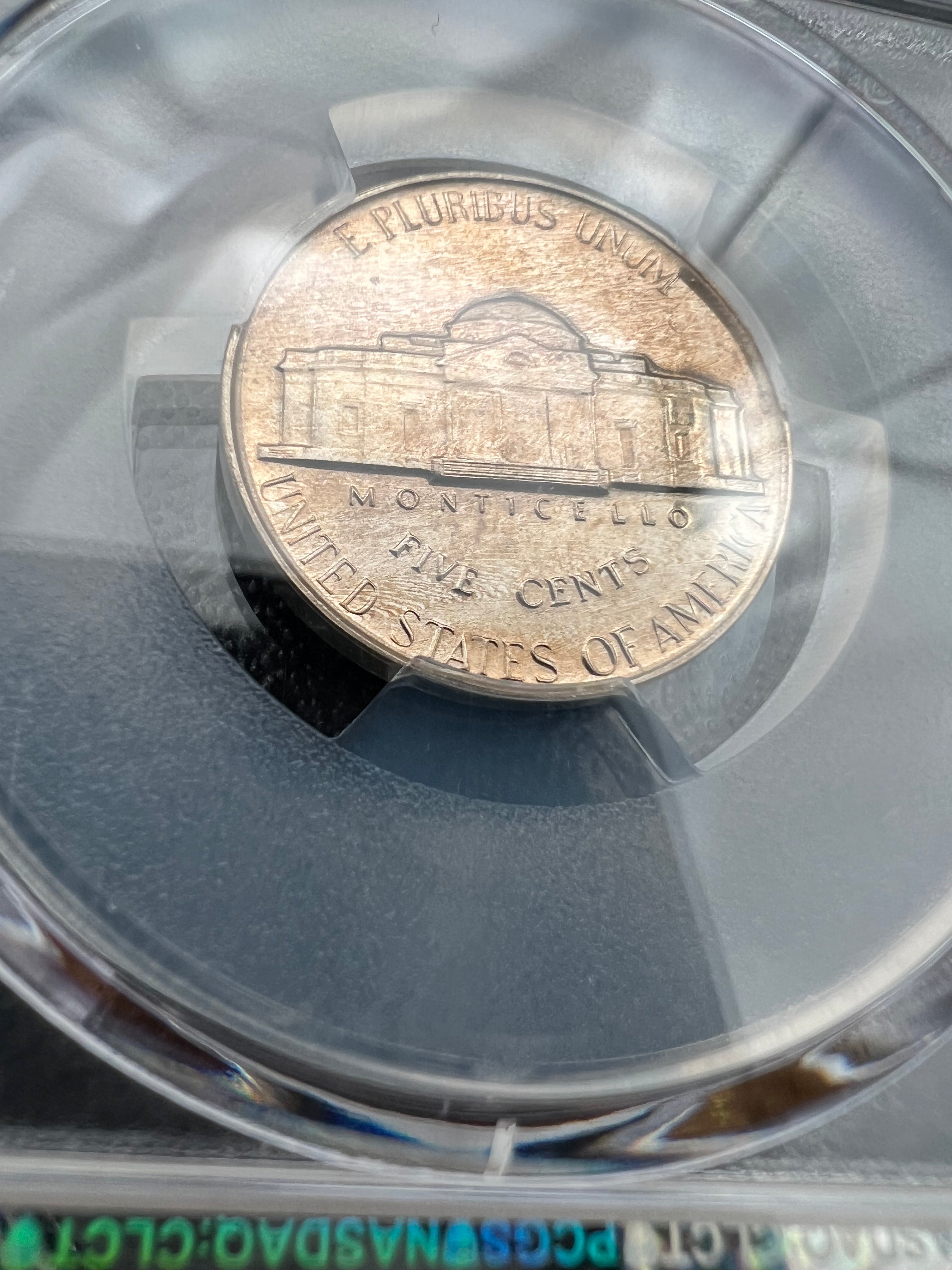 1953 PR66 Jefferson Nickel Slight Toning PCGs
