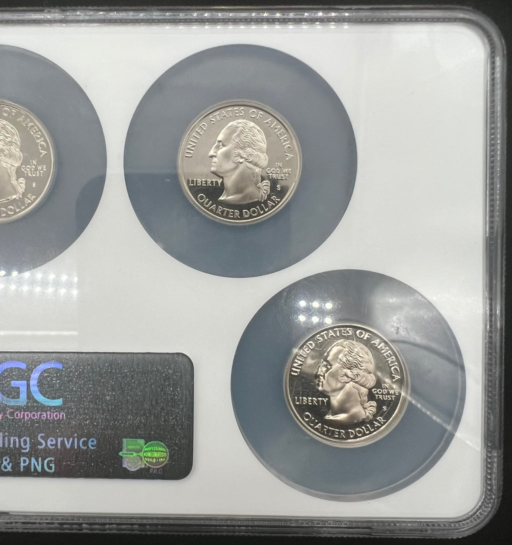 2006-S PF69 UCAM Clad State Quarters Proof Set NGC 5 Coin Slab