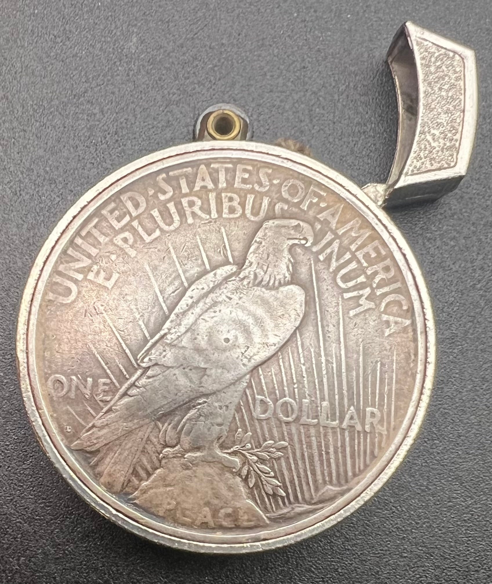 1925-D Peace Dollar Lighter - Needs Flint