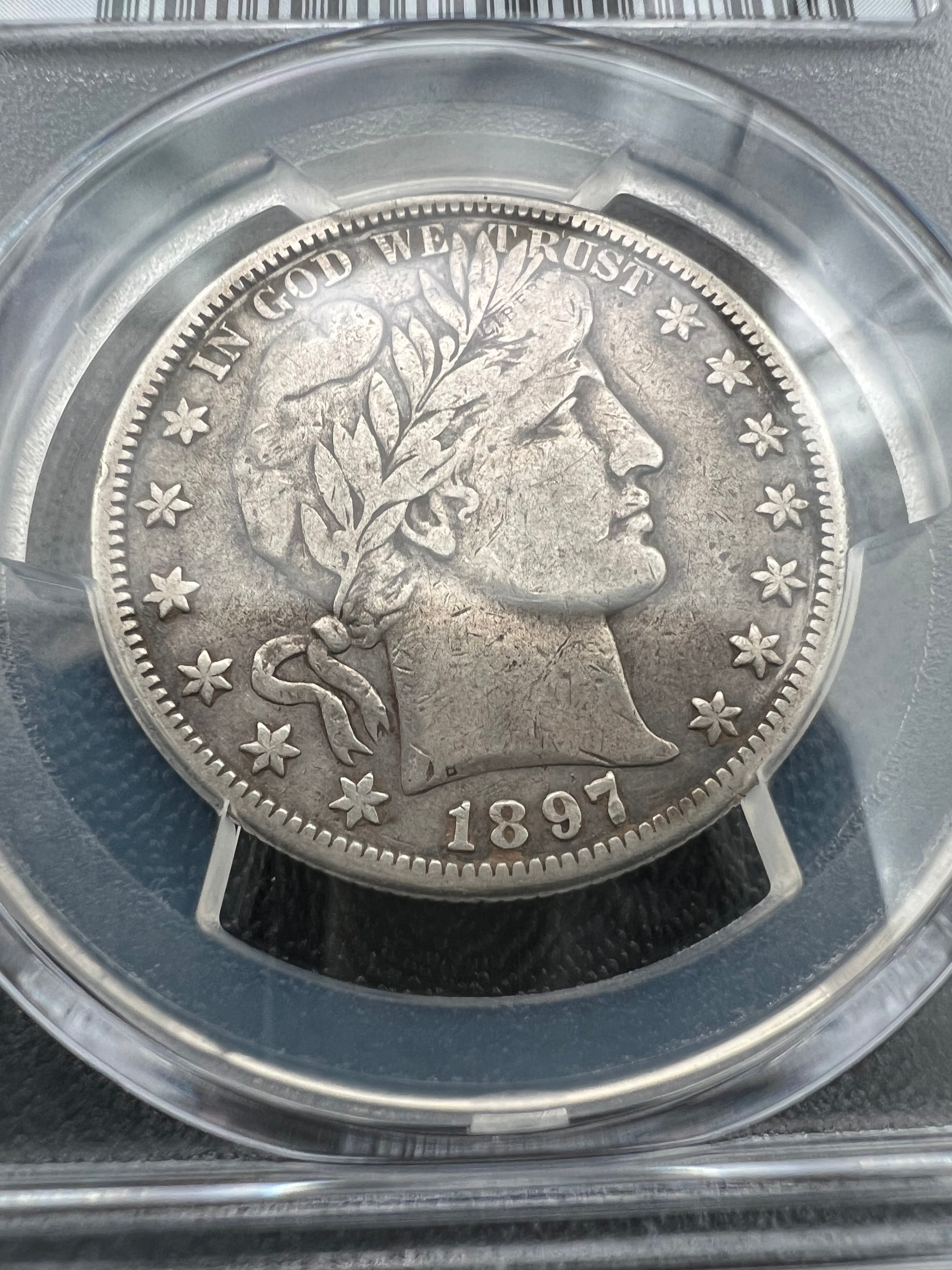 1897-O Barber Half Dollar VF Details PCGS