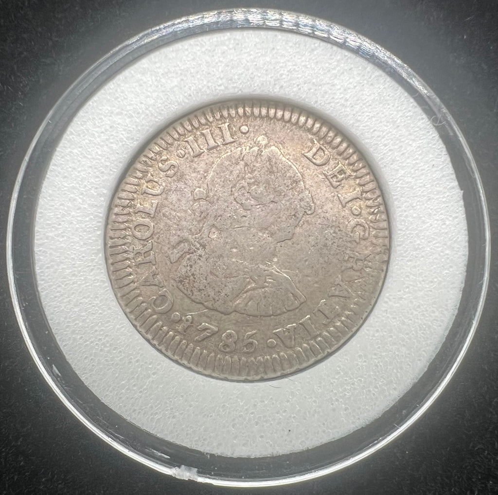 1785 1/2 Real Mexico Early US Colonial Coinage