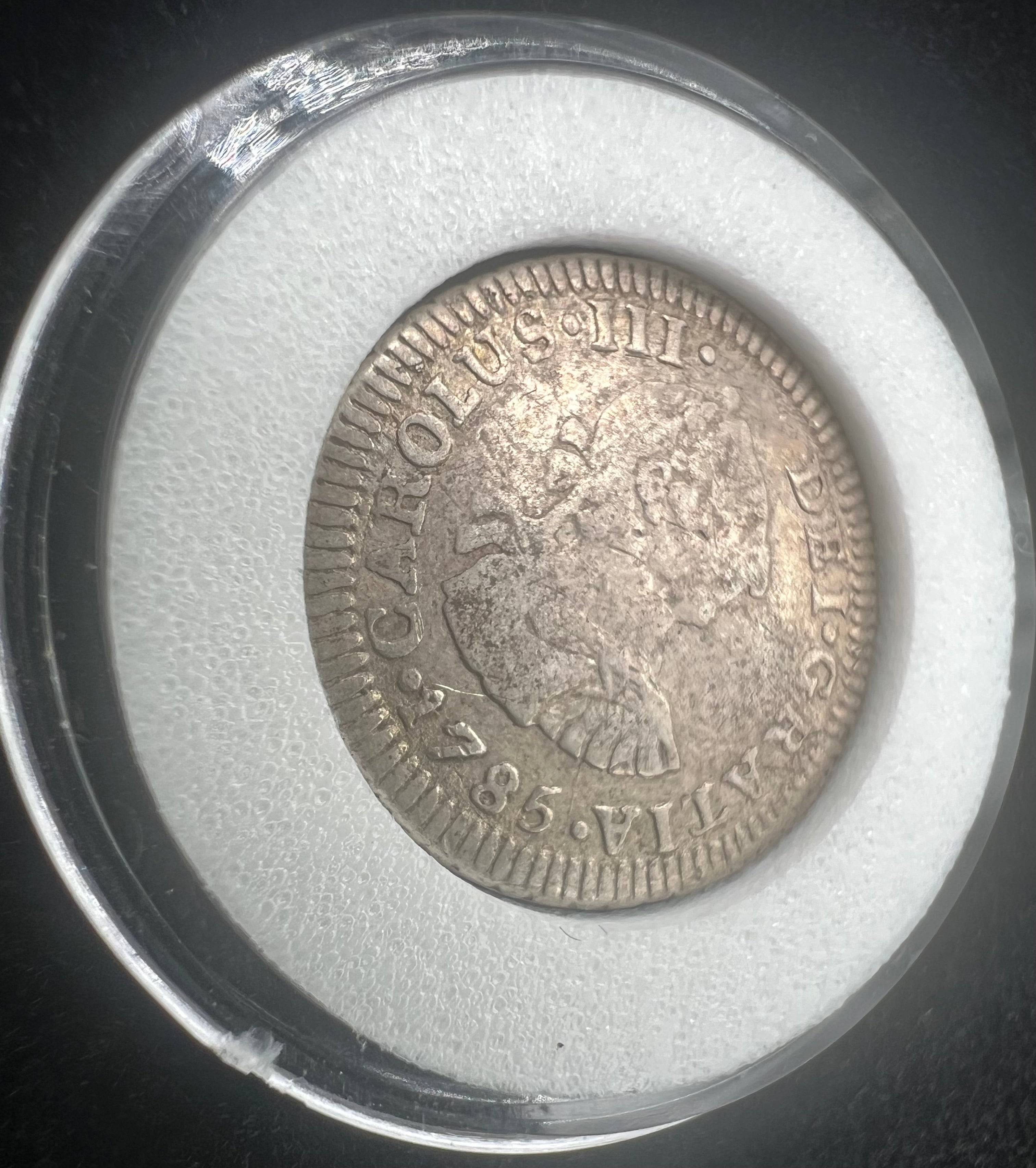 1785 1/2 Real Mexico Early US Colonial Coinage
