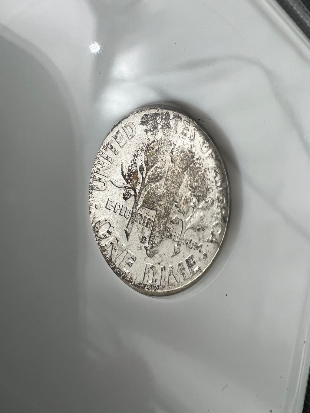 1960-D NGC Fatty Sample Slab Slight Toning