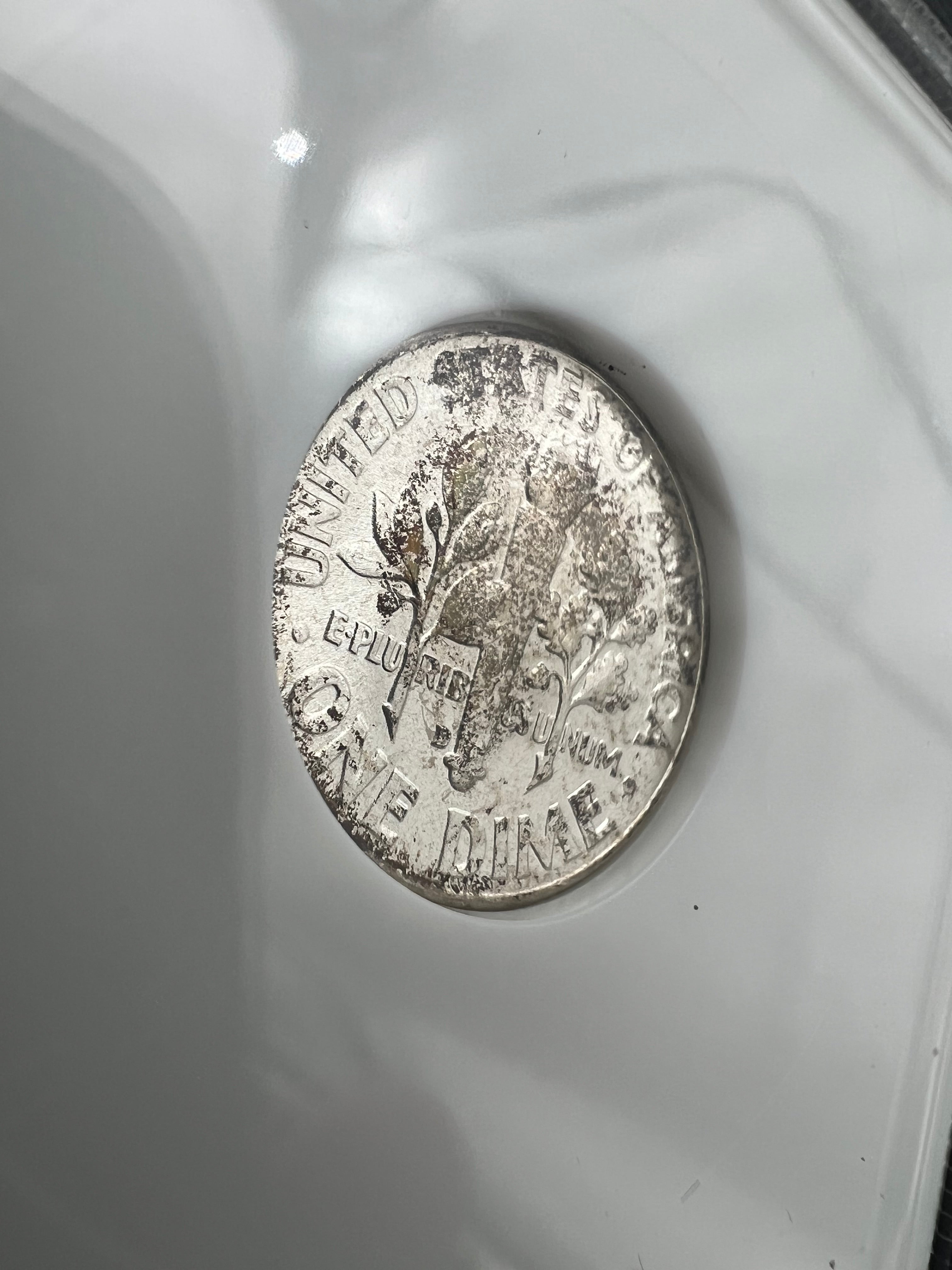 1960-D NGC Fatty Sample Slab Slight Toning