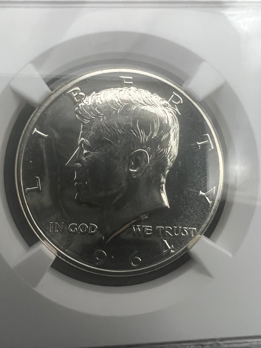 1964 Accent Hair PF67 Kennedy Half Dollar NGC