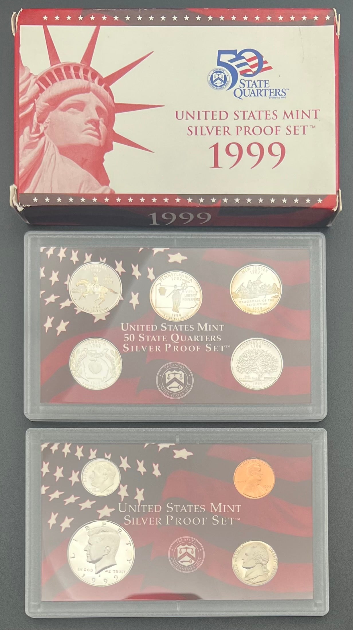 1999-S 90% Silver US Mint Silver Proof Set NO COA