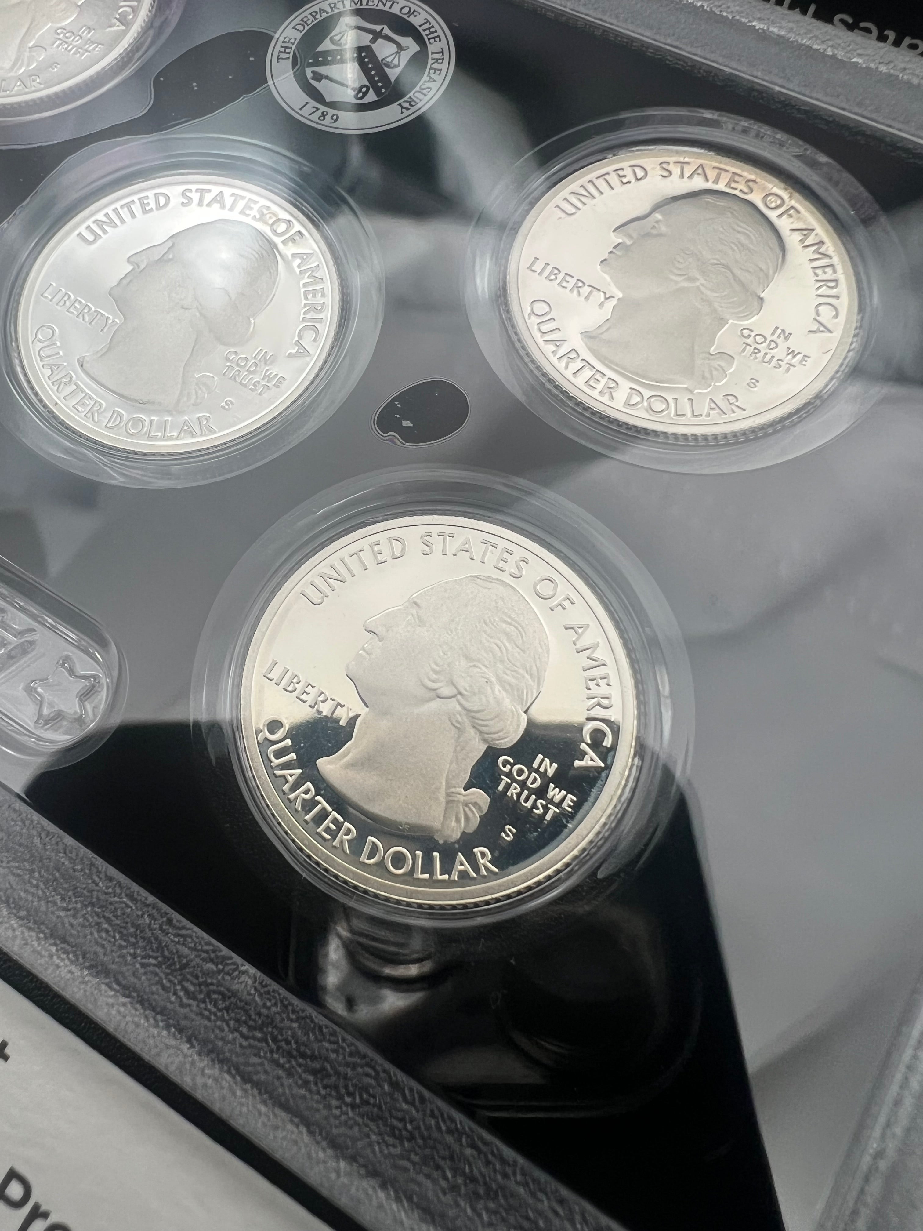 2014 90% Silver US Mint Proof America The Beautiful Silver Quarter Set (2 AVAILABLE)