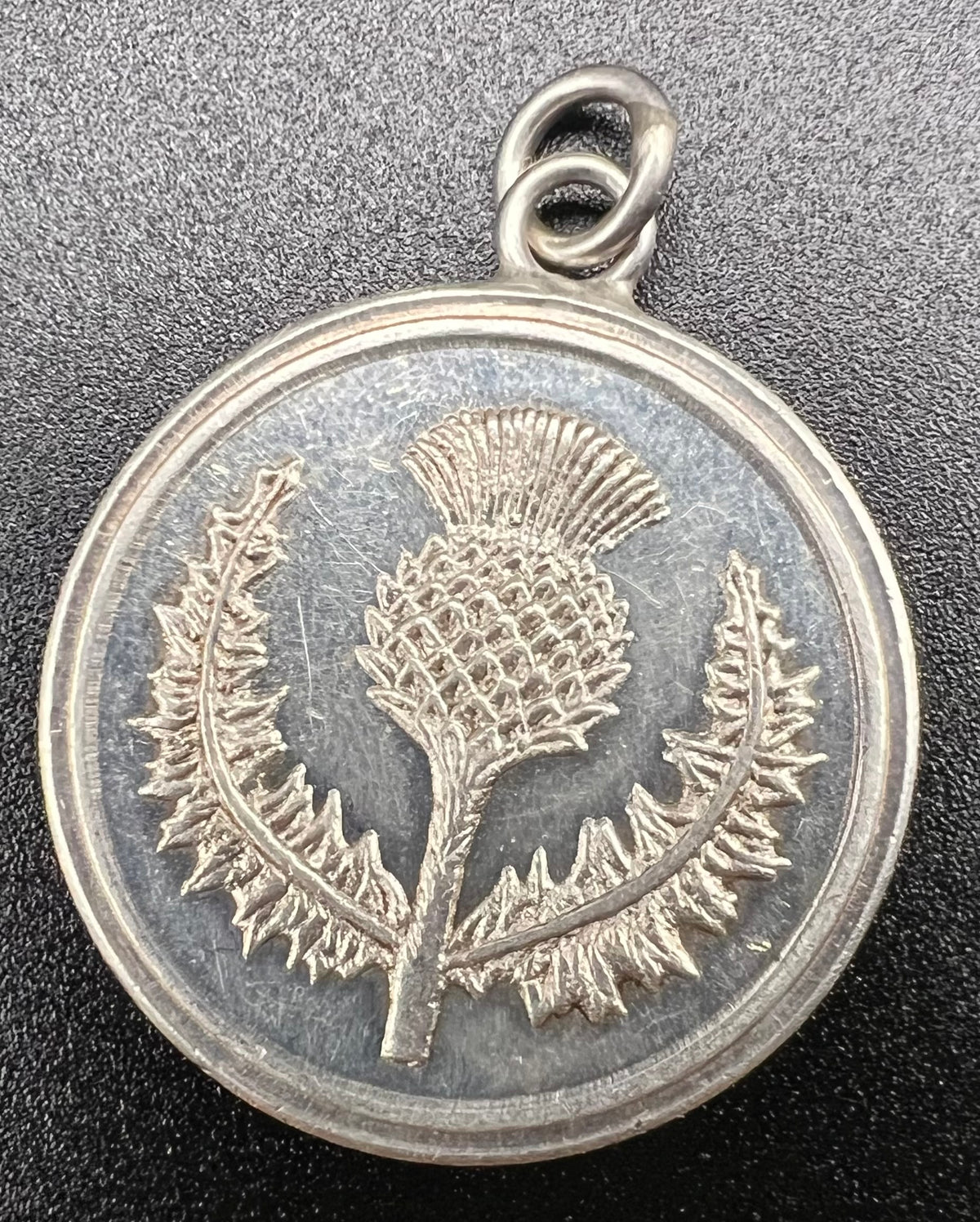 Scottish Thistle - Celtic Knot 1/2oz .999 Silver Pendant/Keychain