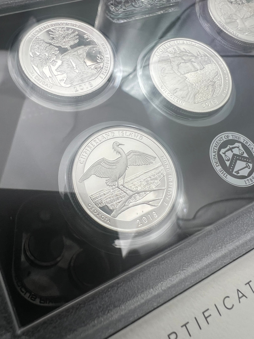 2018 90% Silver US Mint Proof America The Beautiful Silver Quarter Set (2 AVAILABLE)