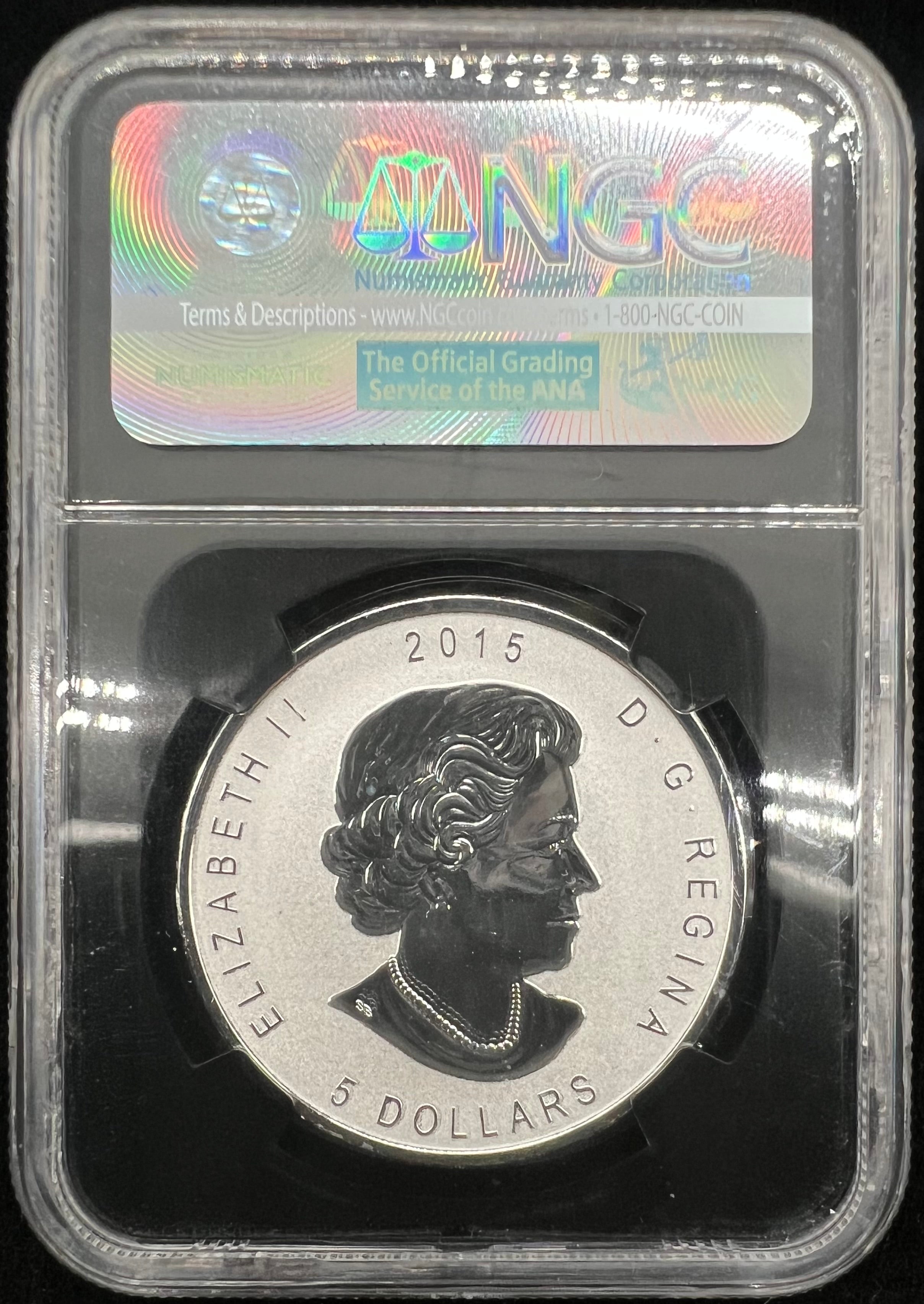 2015 E=MC2 Privy PF69 Reverse Proof Maple Leaf NGC