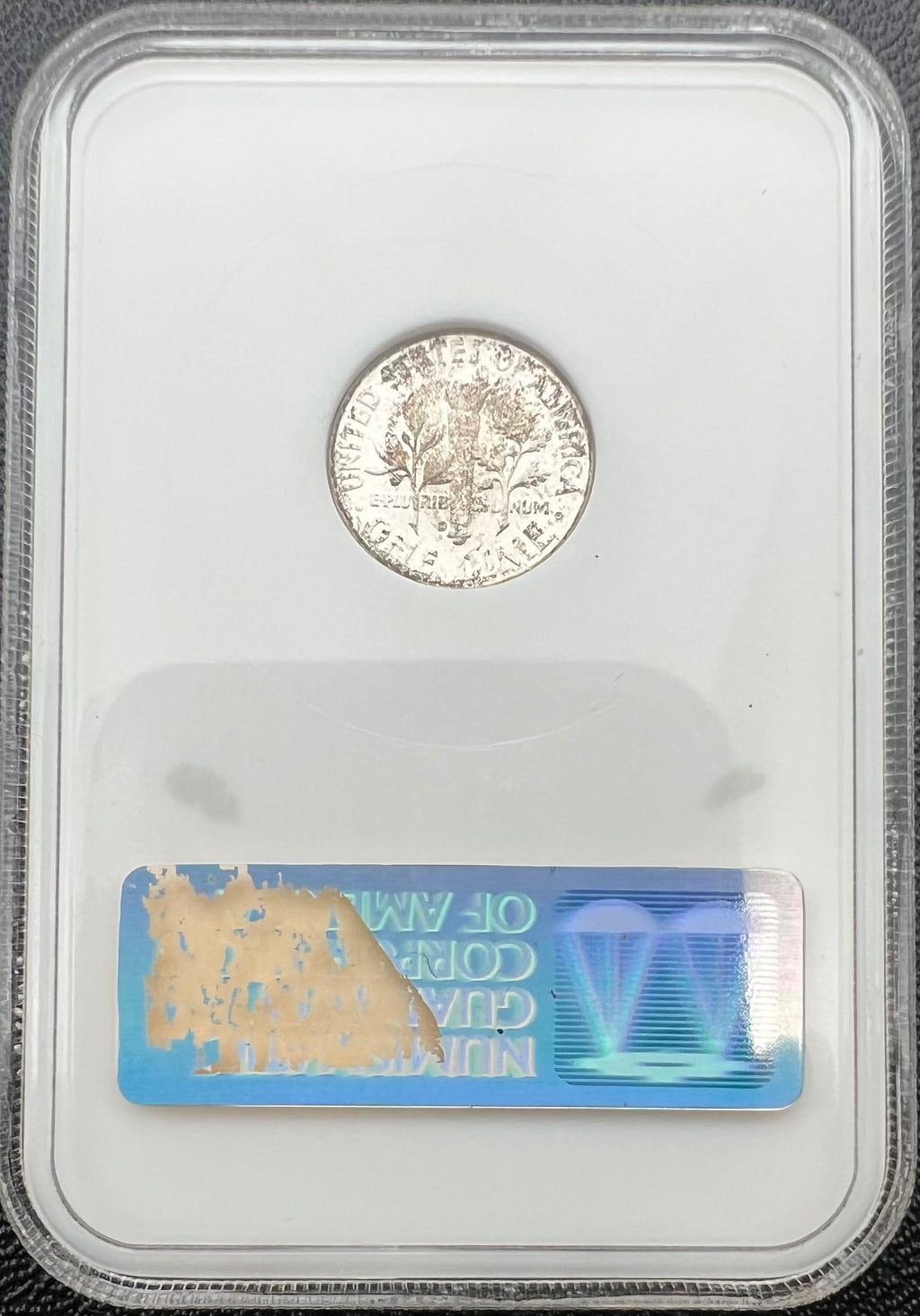 1960-D NGC Fatty Sample Slab Slight Toning