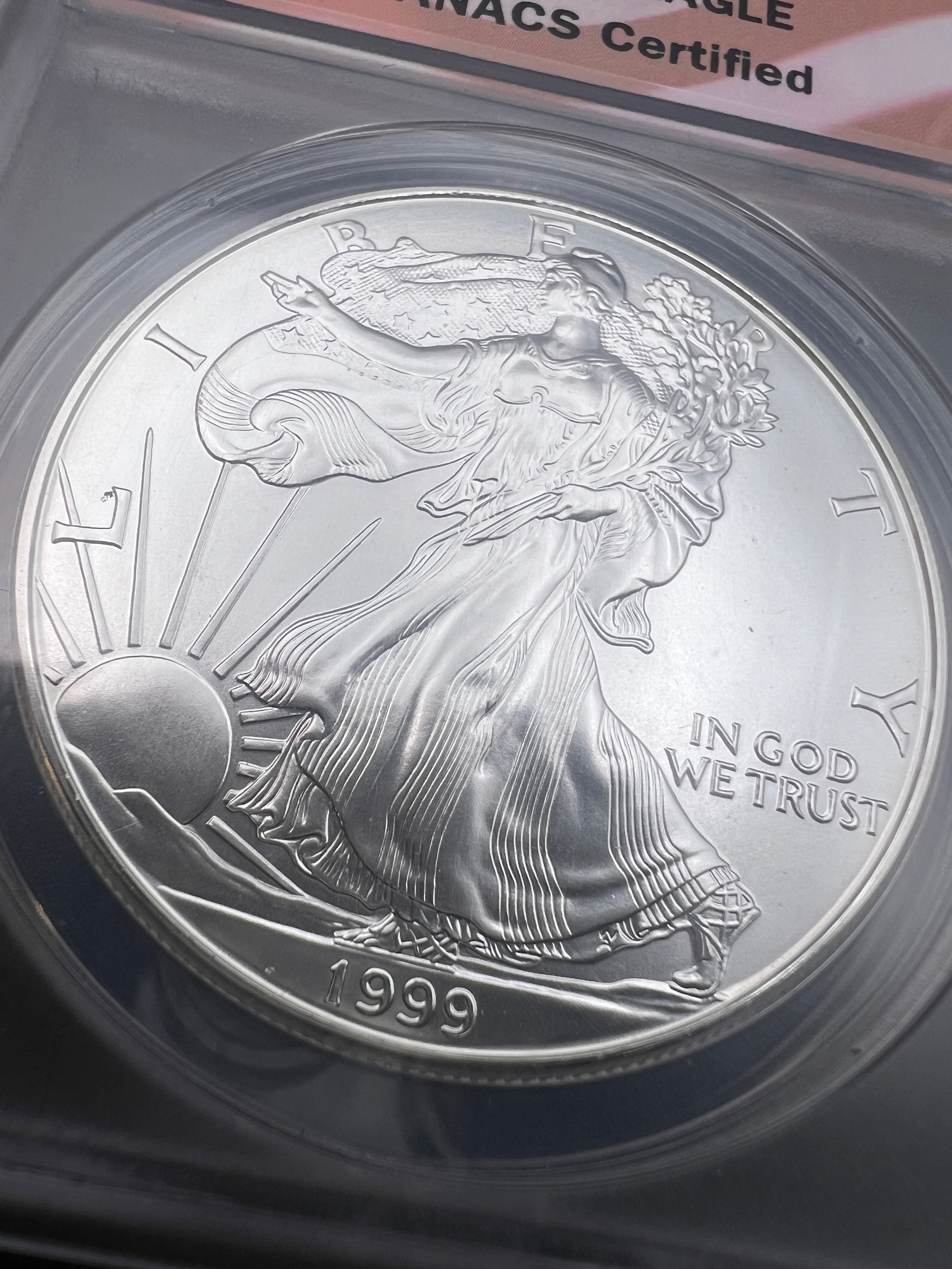 1999 MS70 Silver Eagle ANACS