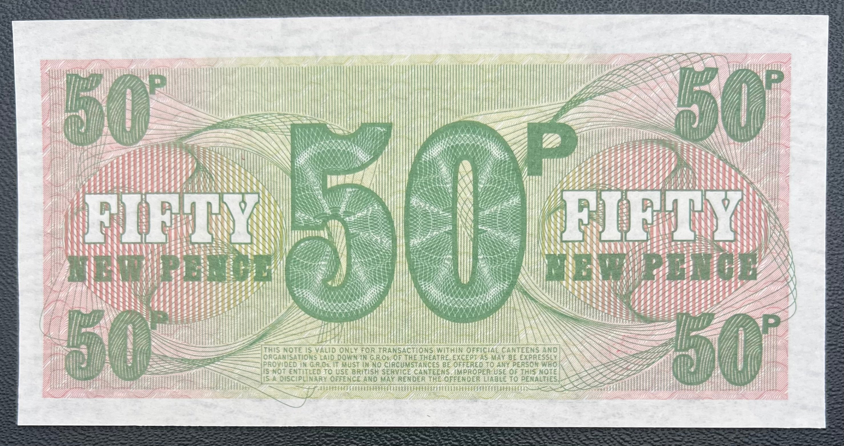 British Armed Forces 50 New Pence 6th Series