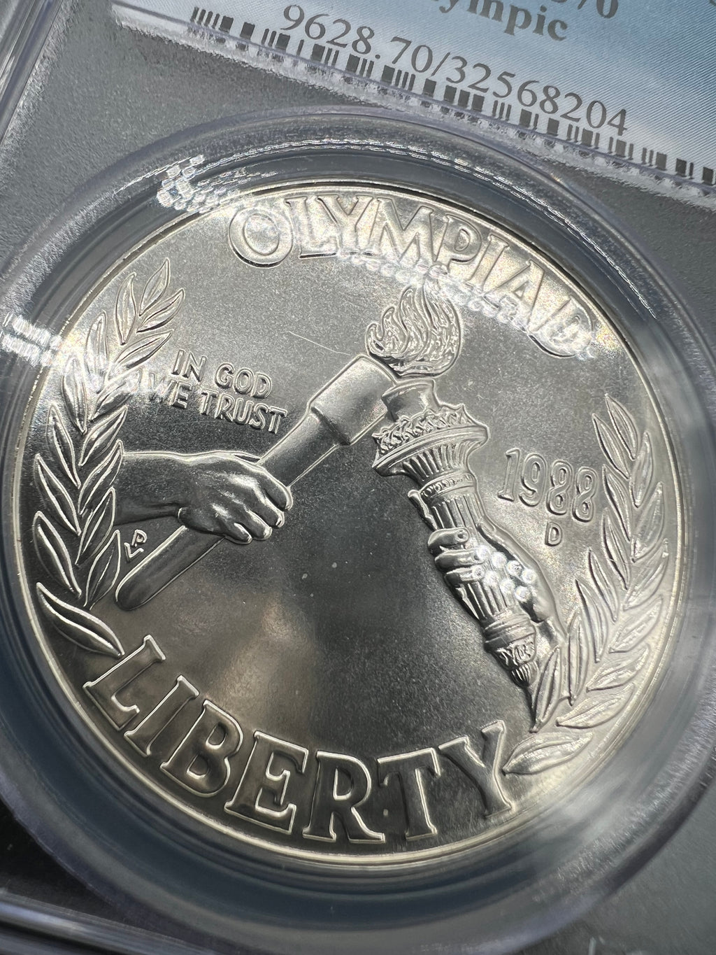 1988-D MS70 Olympic Silver Commemorative Dollar PCGS